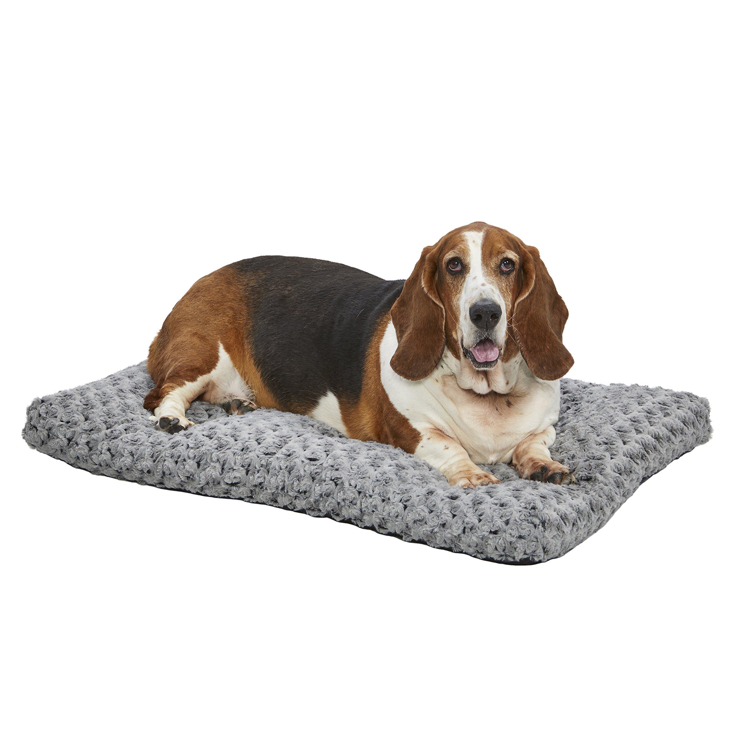 MidWest QuietTime Deluxe Ombre Swirl Pet Bed, Gray, 36-in