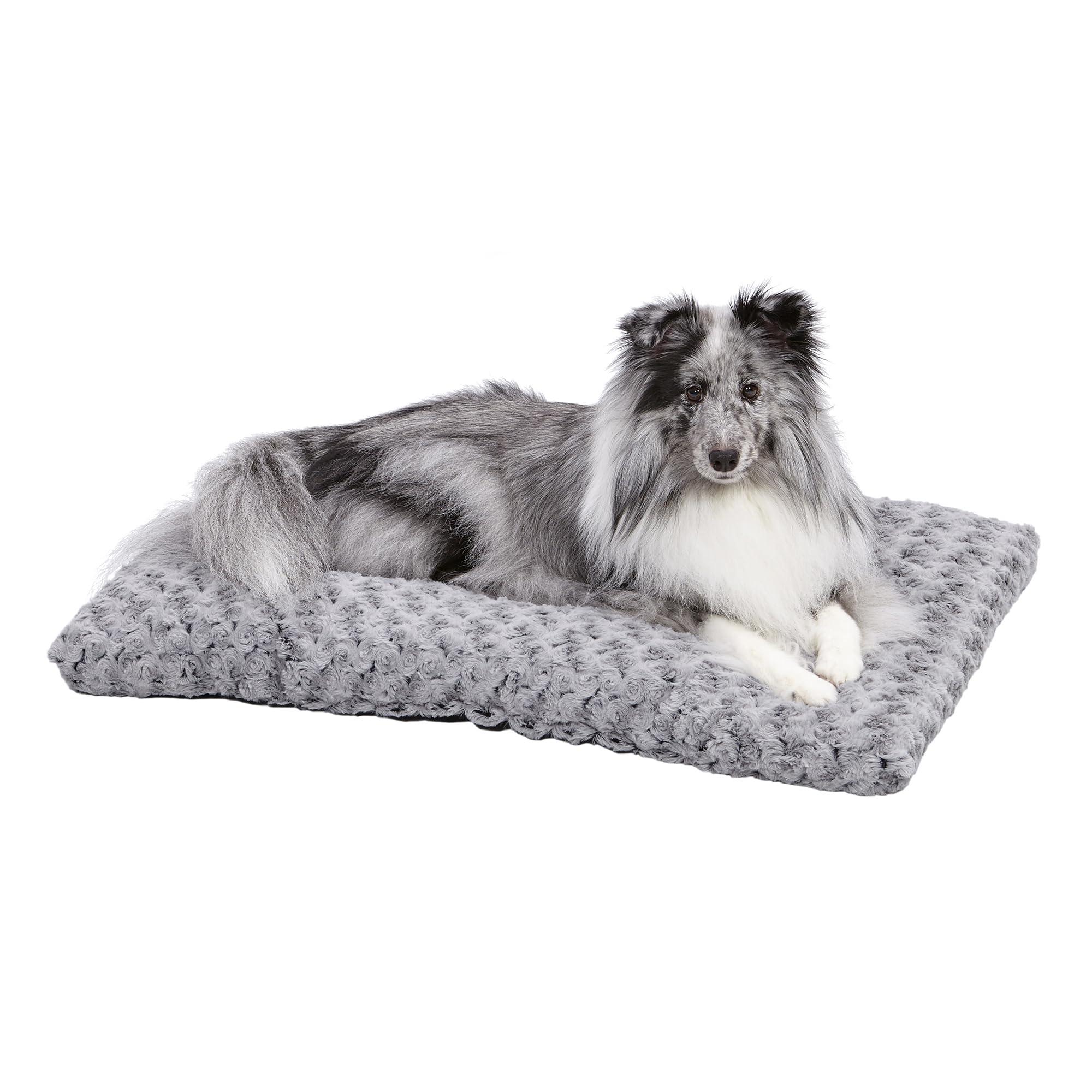 MidWest QuietTime Deluxe Ombre Swirl Pet Bed, Gray, 30-in