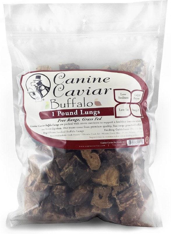 Canine Caviar Buffalo Lungs Dog Treats, 1-lb