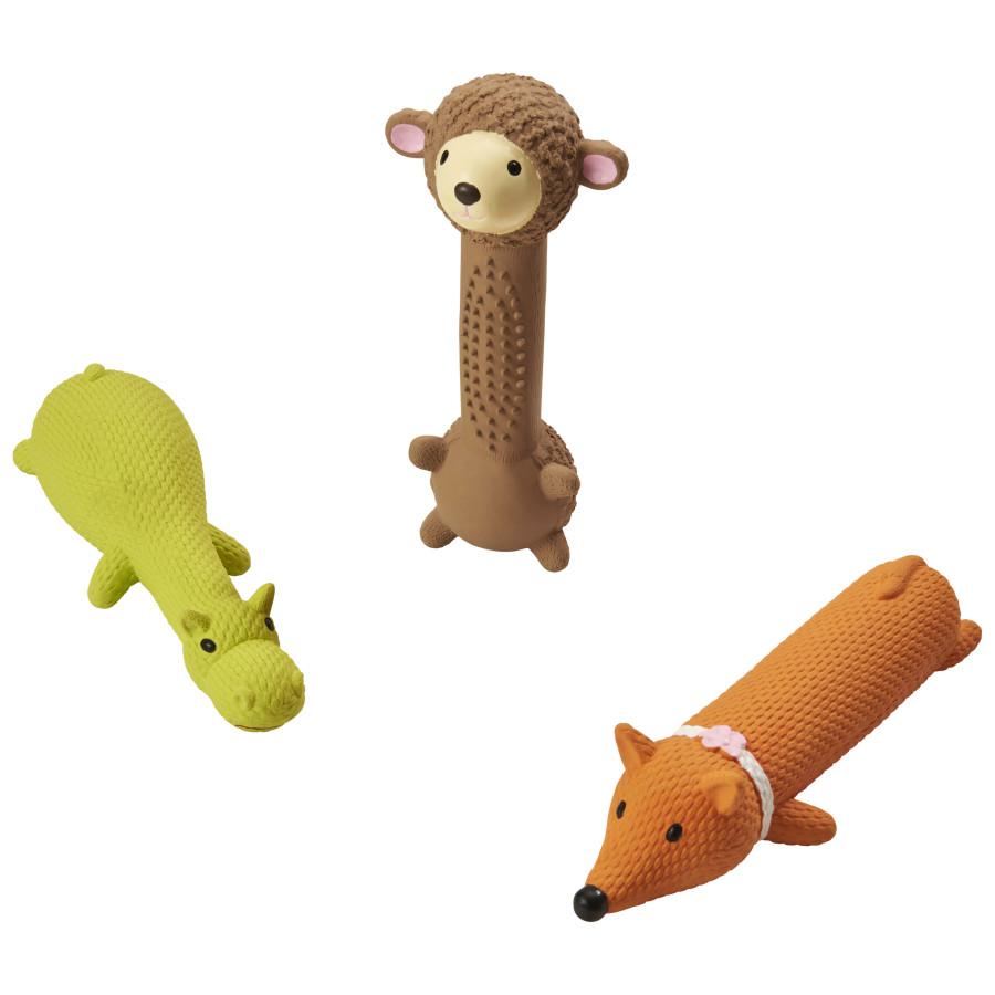 Ethical Spot Latex Friends Dog Toy, Assorted, 9-in