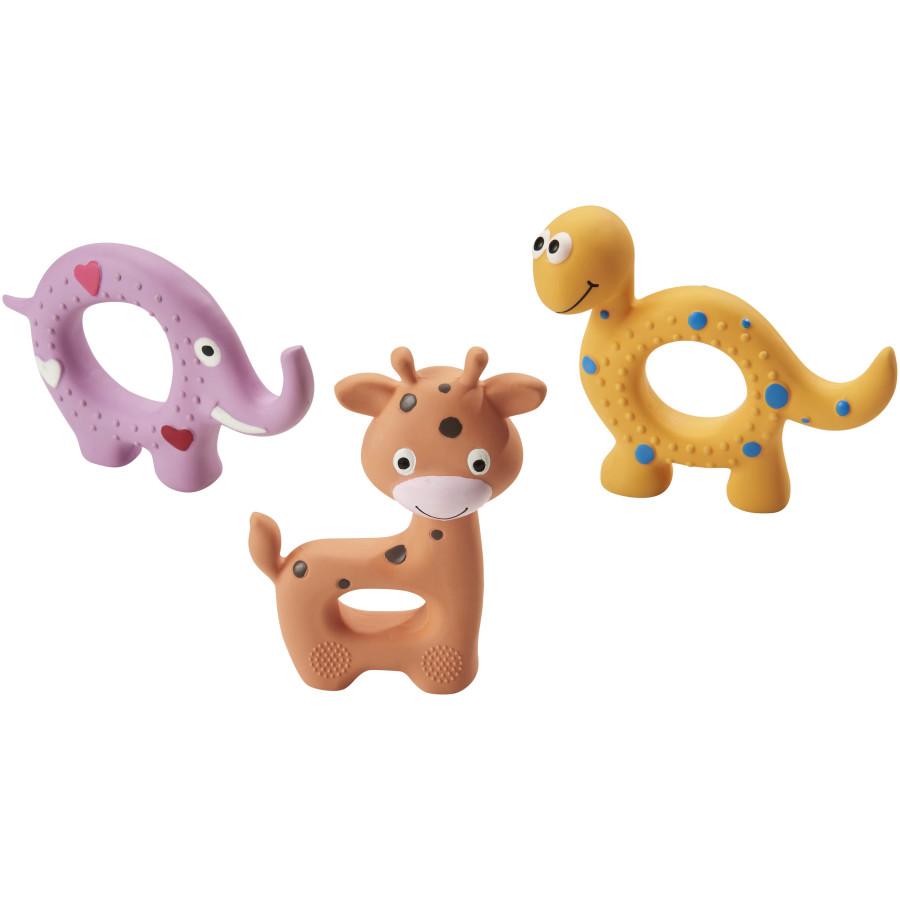 Ethical Spot Latex Rings Dog Toy, Assorted, 5-in