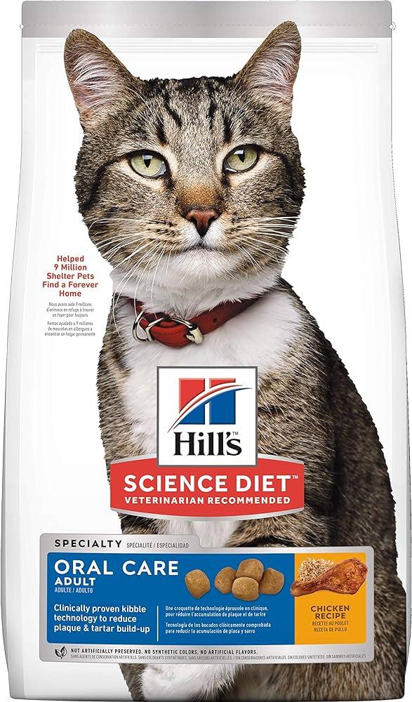 Hill's Science Diet Oral Care Chicken Adult Dry Cat Food, 15.5-lb