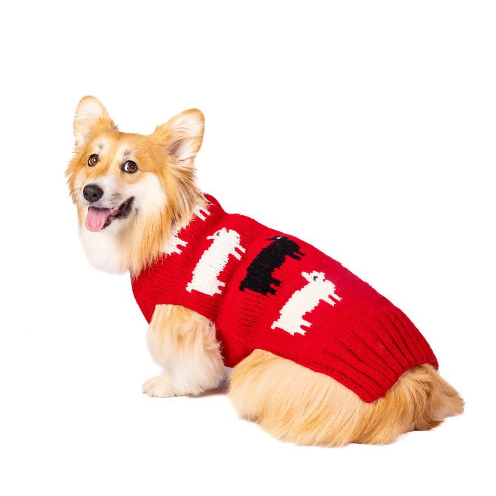 Chilly Dog Black Sheep Dog Sweater, X-Small