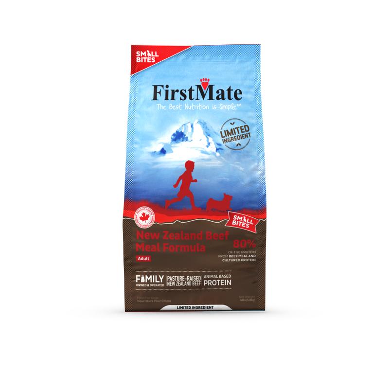 FirstMate Limited Ingredient Diet New Zealand Beef Meal Small Bites Grain-Free Dry Dog Food