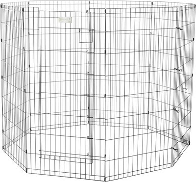 MidWest Exercise Pen with Full MAXLock Door, Black, 48-in
