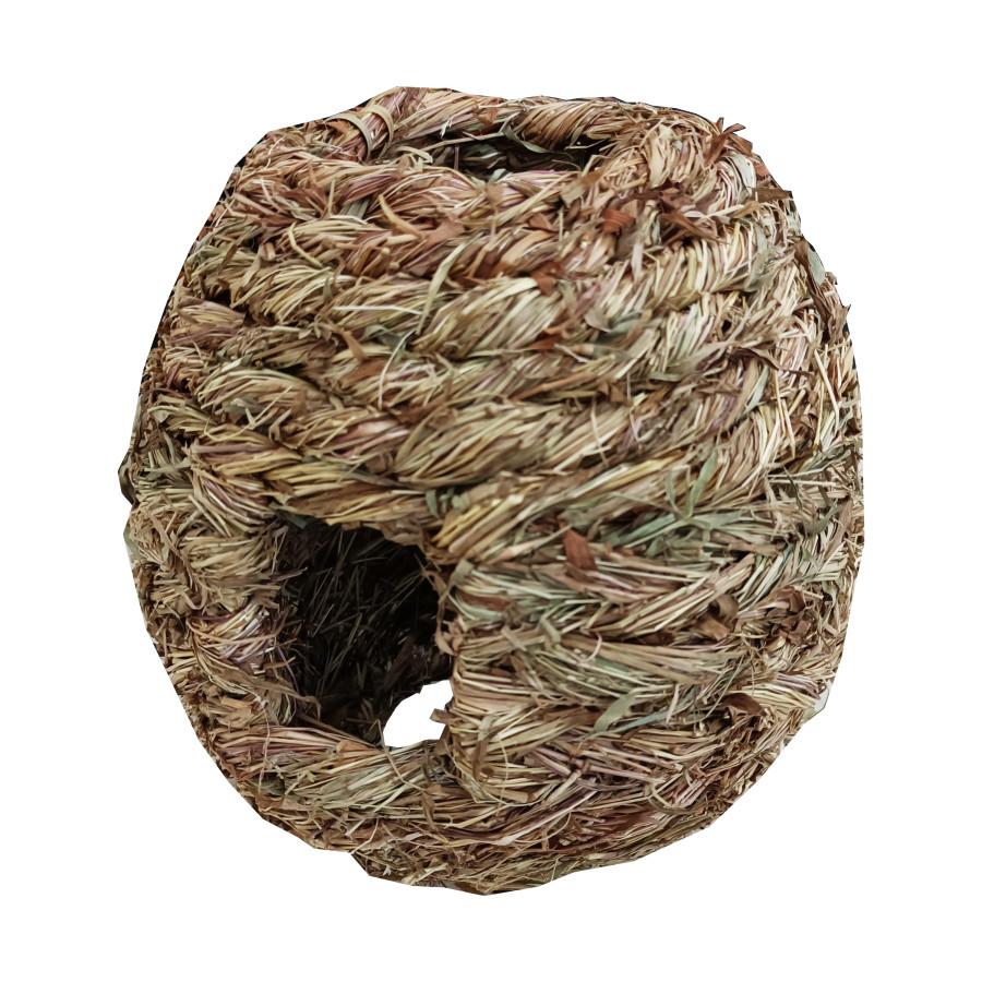 A&E Cage Company Multi-Hole Grass Play Ball for Small Animals, Natural
