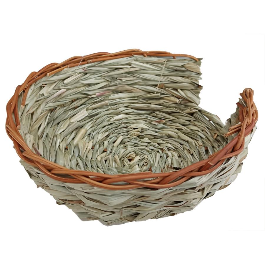 A&E Cage Company Grass Oval Nest for Small Animals, Natural, Small