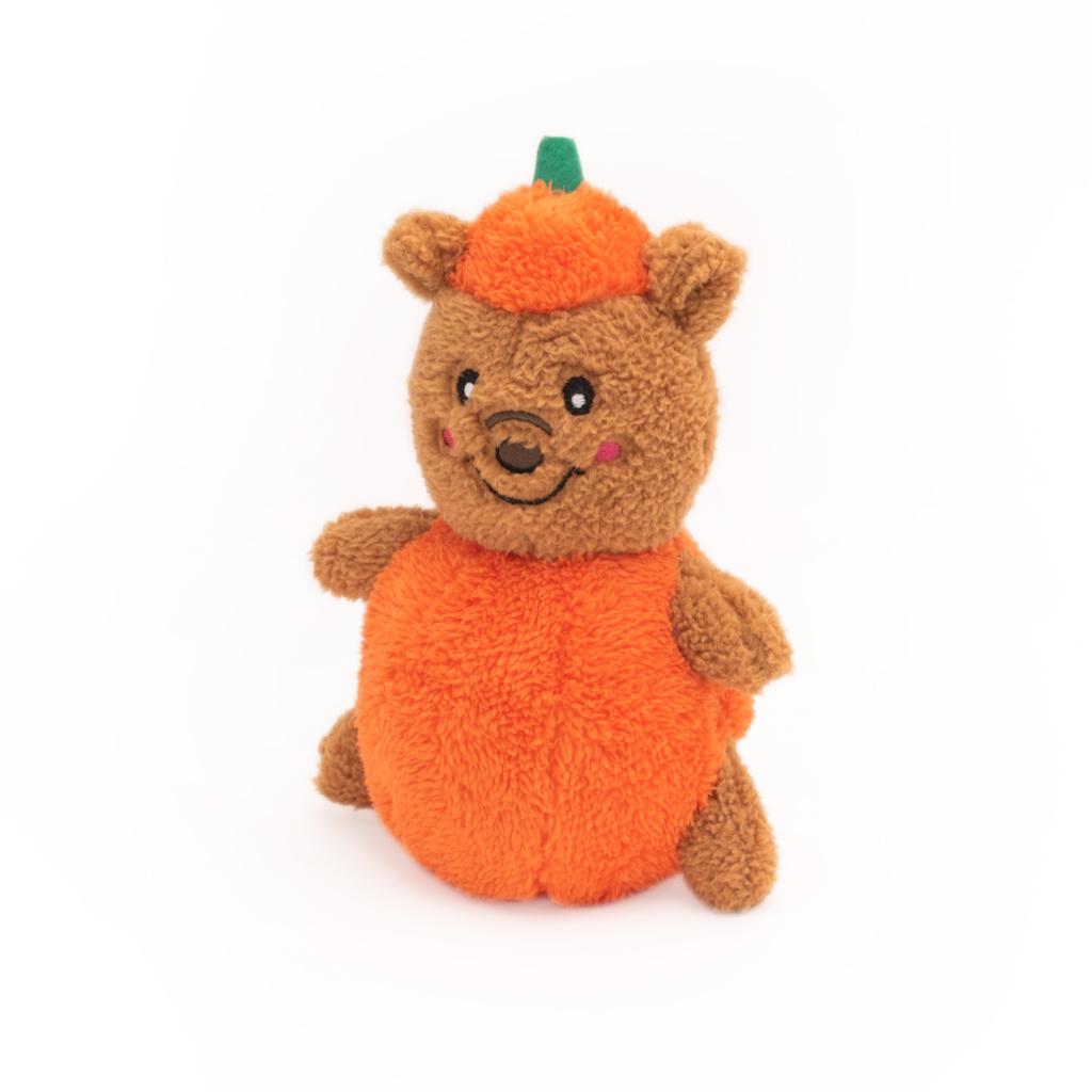ZippyPaws Halloween Cheeky Chumz Pumpkin Bear Dog Toy