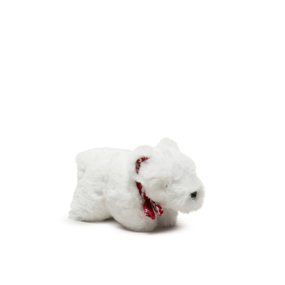 HuggleHounds Nordic Frost Squooshie Polar Bear Dog Toy, Small