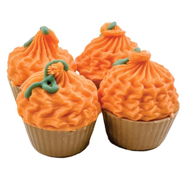 Bosco & Roxy's Fall Feelin' Pump-ed Cupcakes Dog Treats, 2-in