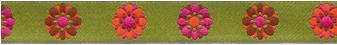 Lodi and Lewi Dog Leash, Dahlia Chartreise, 5/8-in x 6-ft