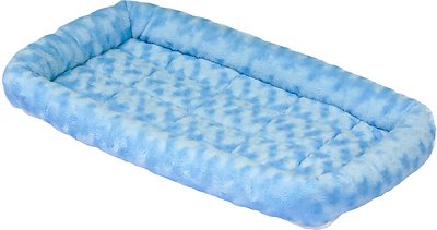 MidWest Quiet Time Fashion Pet Bed & Crate Mat, Powder Blue, 36-in