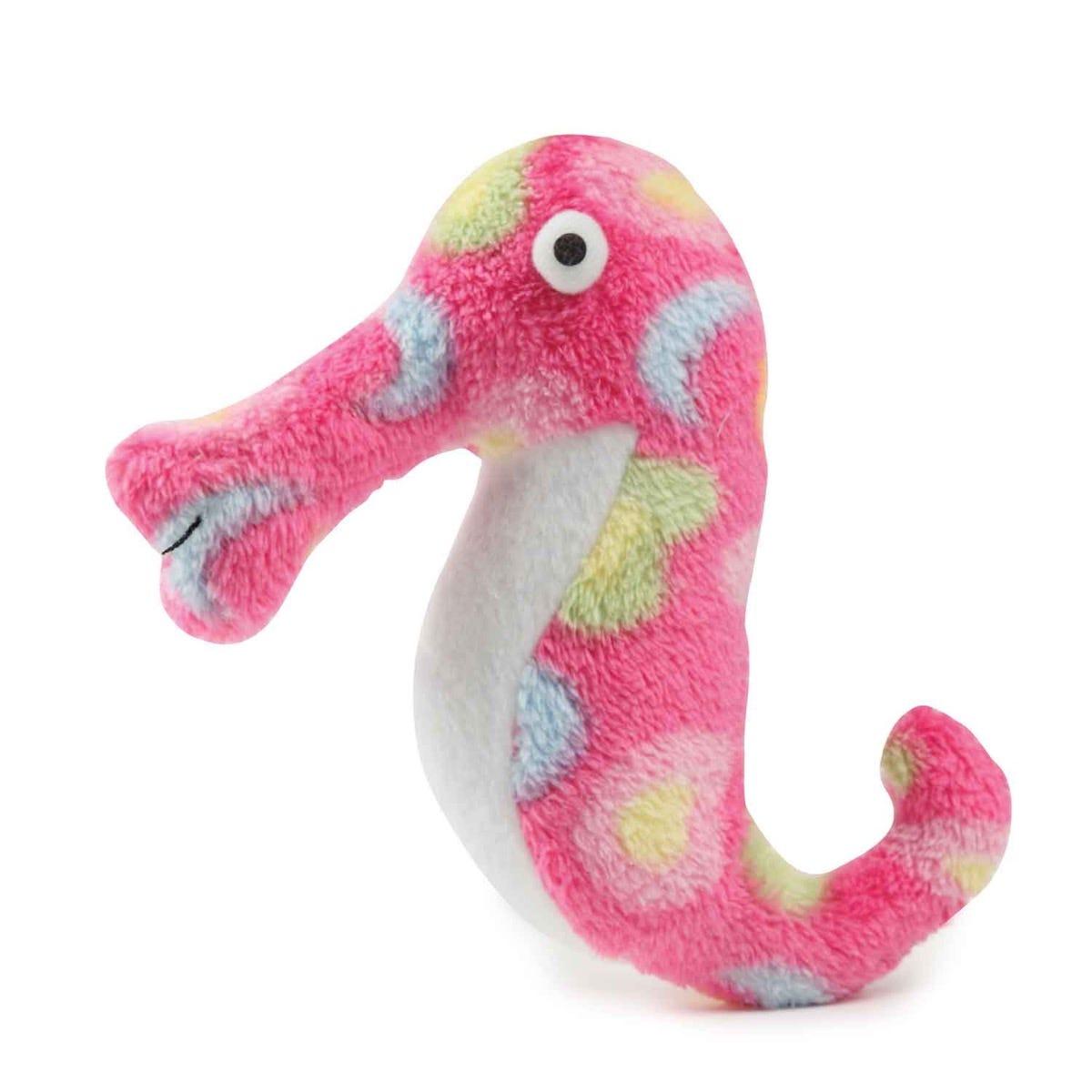 Zanies Sea Charmers Seahorse Dog Toy, Pink