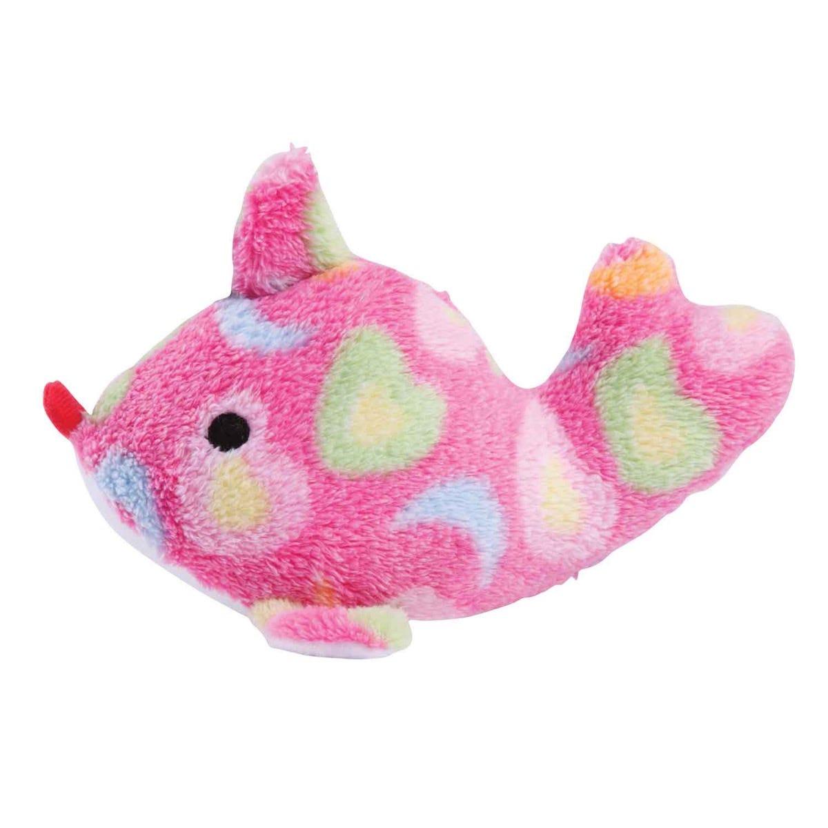 Zanies Sea Charmers Fish Dog Toy, Pink