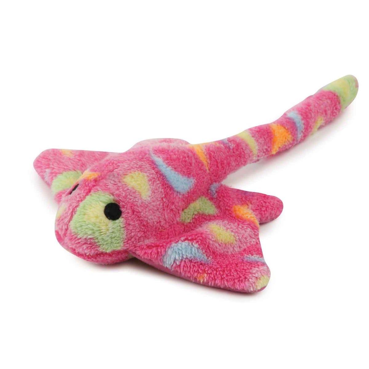Zanies Sea Charmers Stingray Dog Toy, Pink