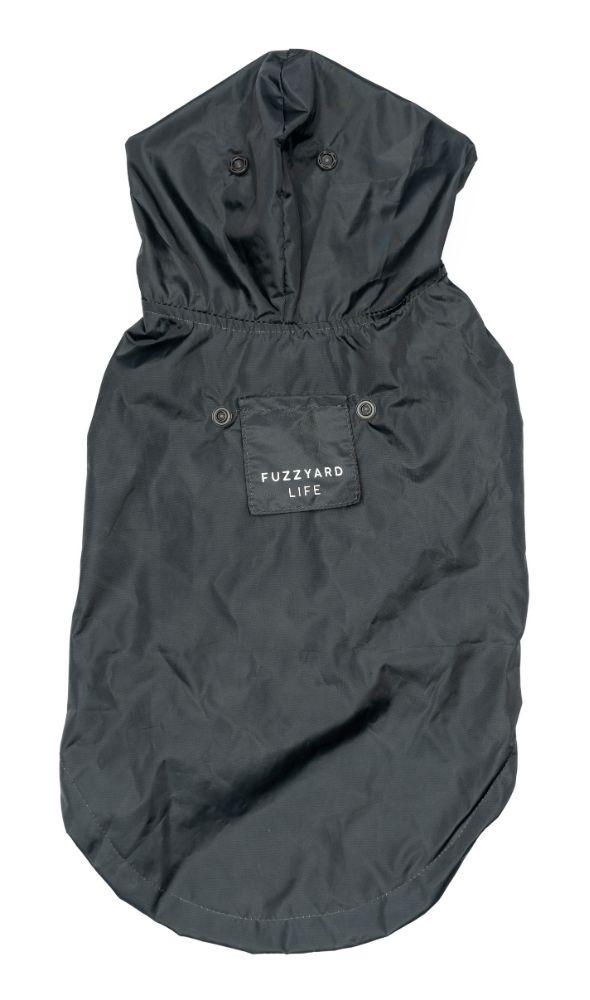 FuzzYard Life Dog Raincoat, Slate Grey, 4