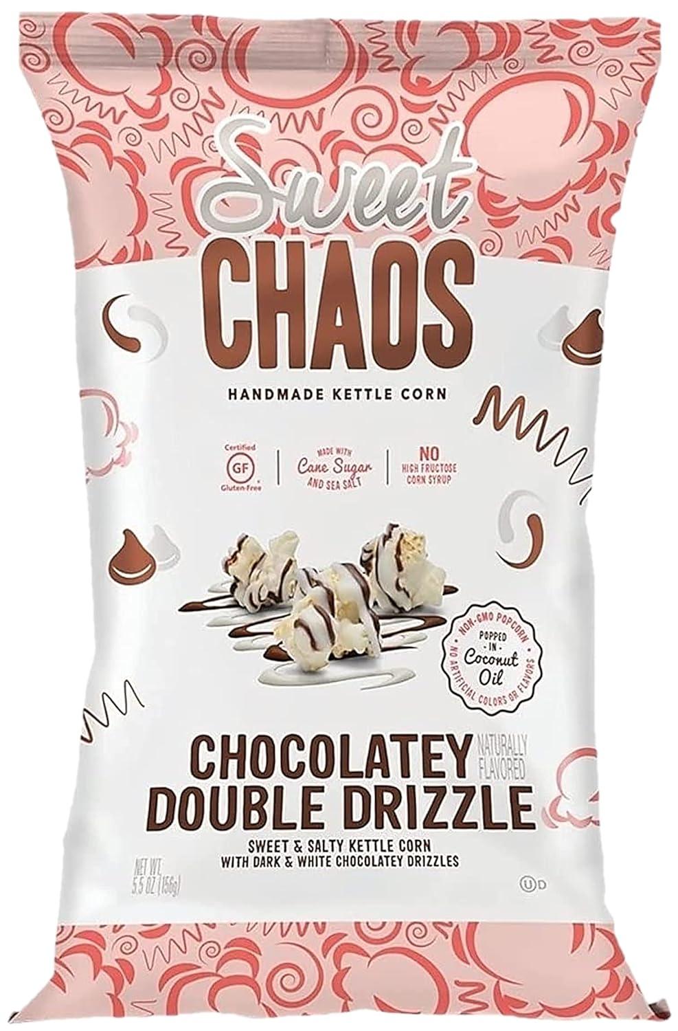 Sweet Chaos Chocolatey Double Drizzle Popcorn, 5.5-oz