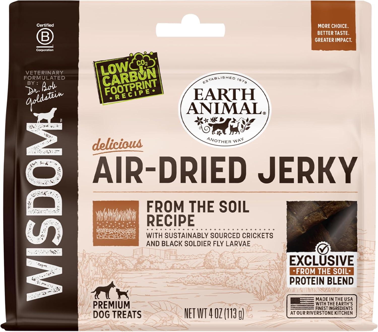 Earth Animal Wisdom Jerky From The Soil Air-Dired Dog Treats