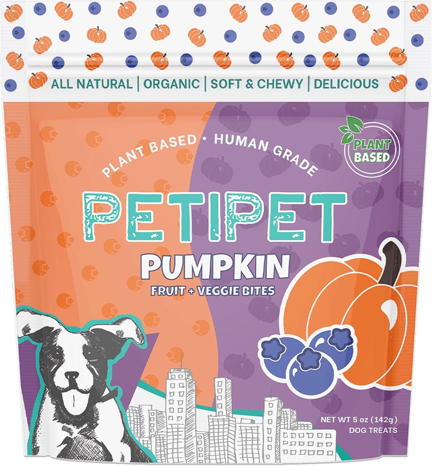 Petipet Friandises à la citrouille pour chiens, 5 oz