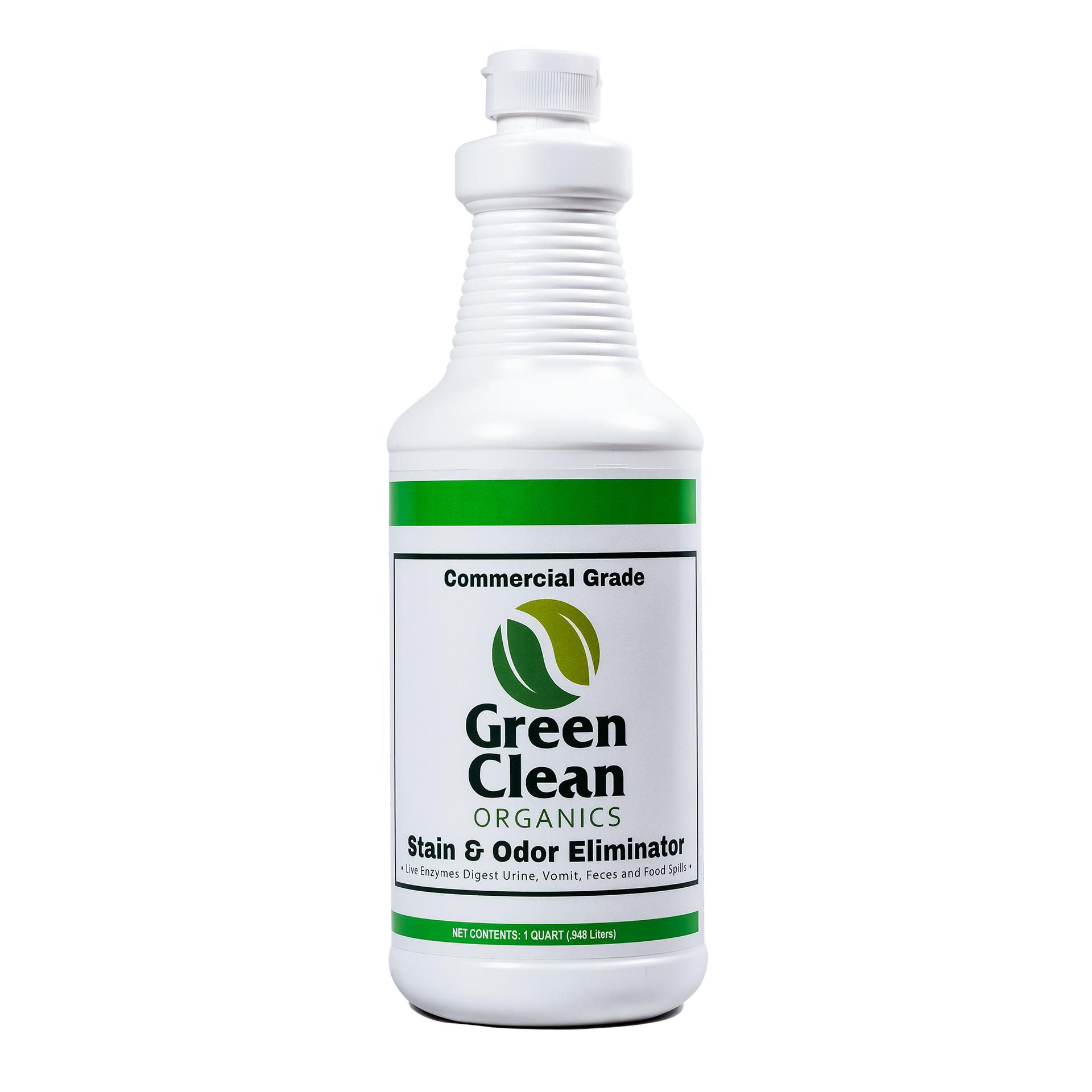Green Clean Organics Commercial Grade Pet Stain & Odor Eliminator, 1-qt