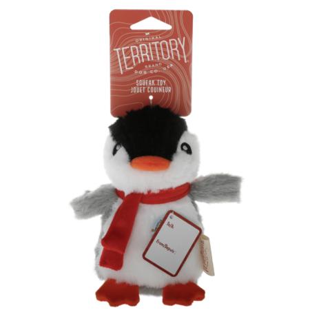 Original Territory Penguin Plush Squeaker Dog Toy