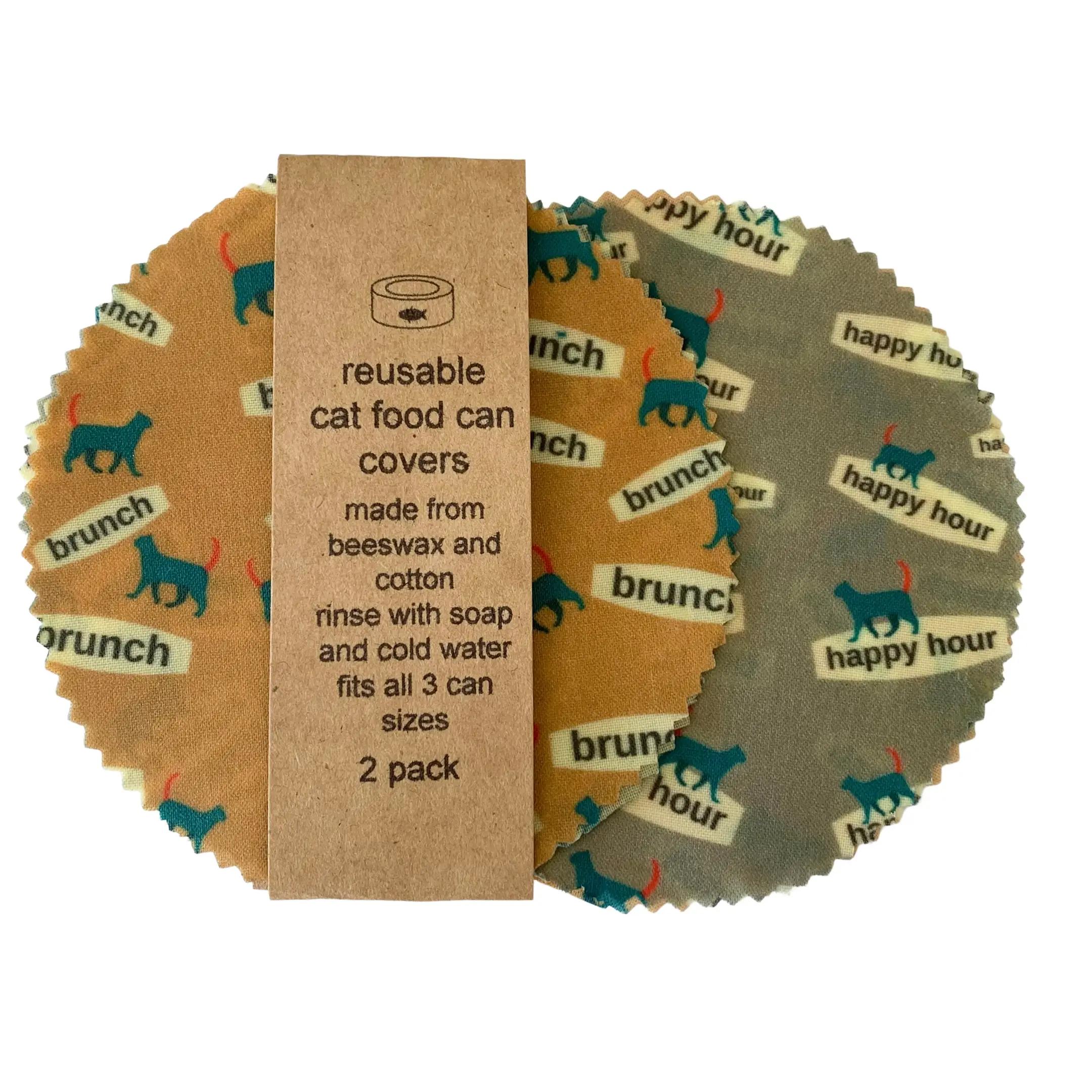Ciao Gatto Eco Friendly Beeswax Cat Food Can Covers