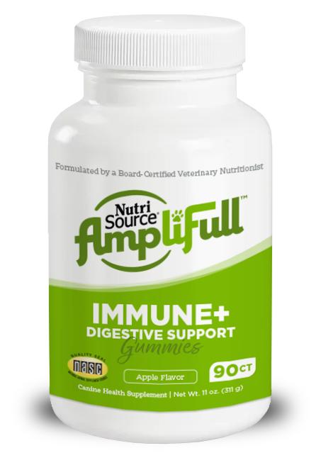 NutriSource Amplifull Immune+ Digestive Support Gummy Dog Supplement, 11-oz