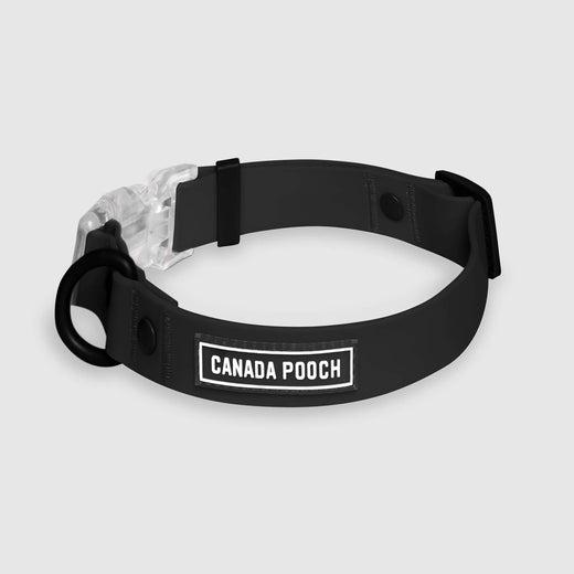 Canada Pooch Waterproof Dog Collar, Black