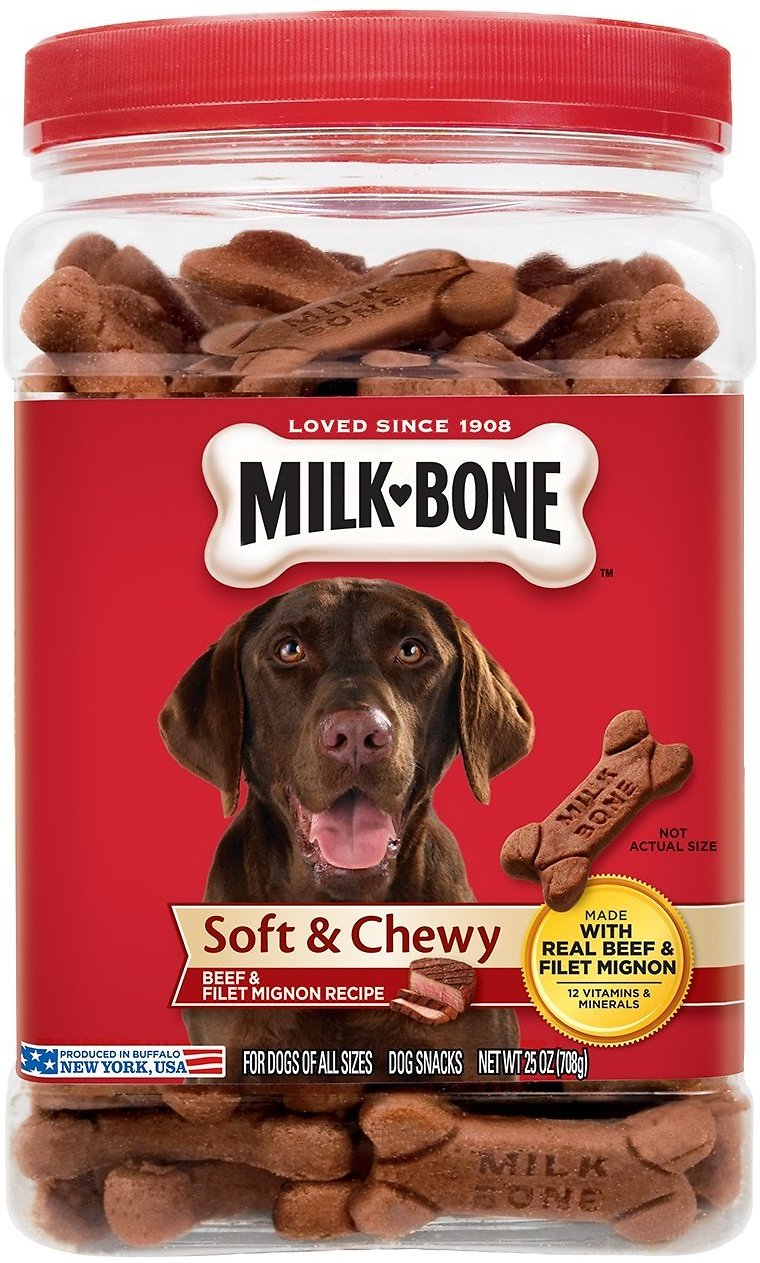 Milk-Bone Soft & Chewy Beef & Filet Mignon Recipe Dog Treats