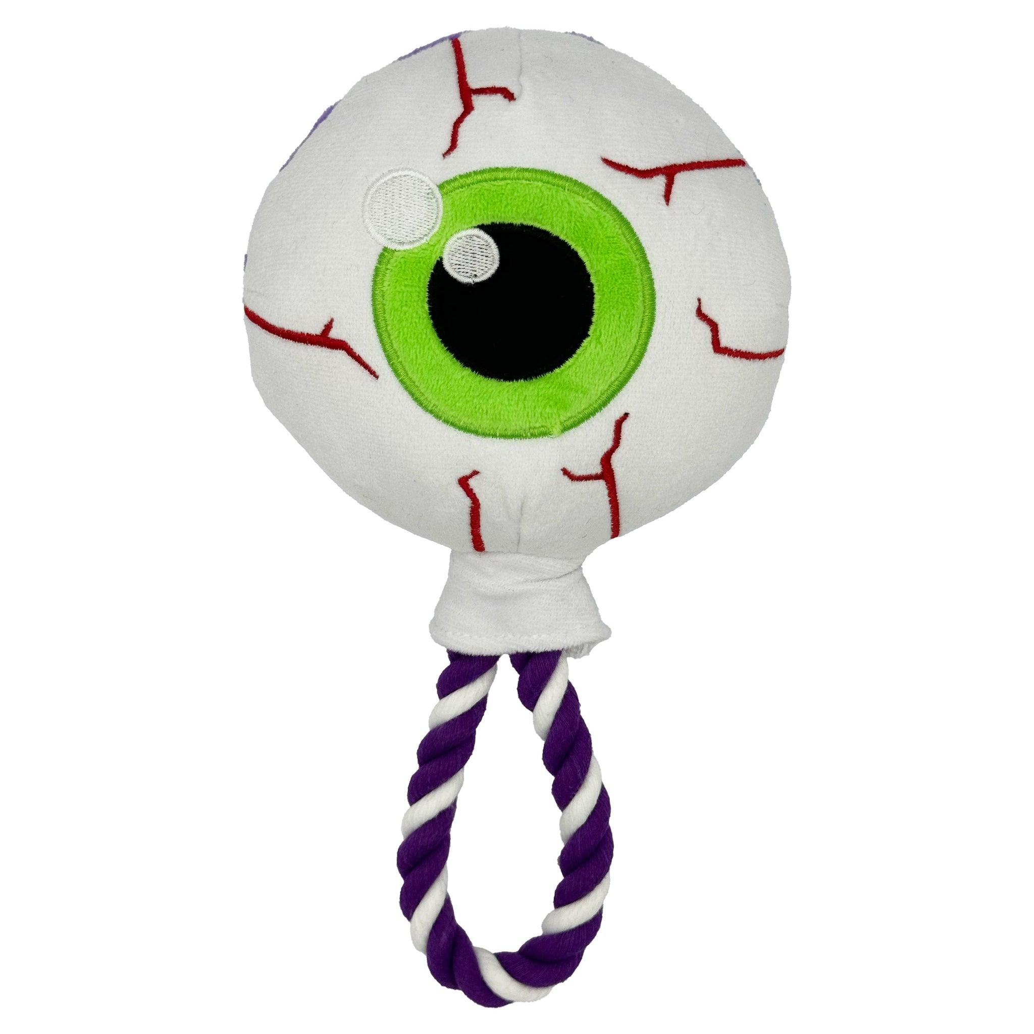 Huxley & Kent Power Plush Eyeball Safety Pop Dog Toy, 8.5 x 5 x 2.75-in