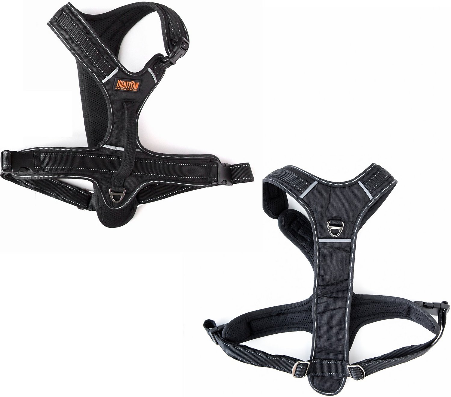 Mighty Paw Padded Sports Dog Harness, Black