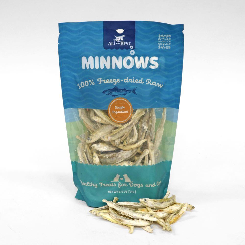 All The Best Minnows Freeze-Dried Dog Treats, 2.5-oz
