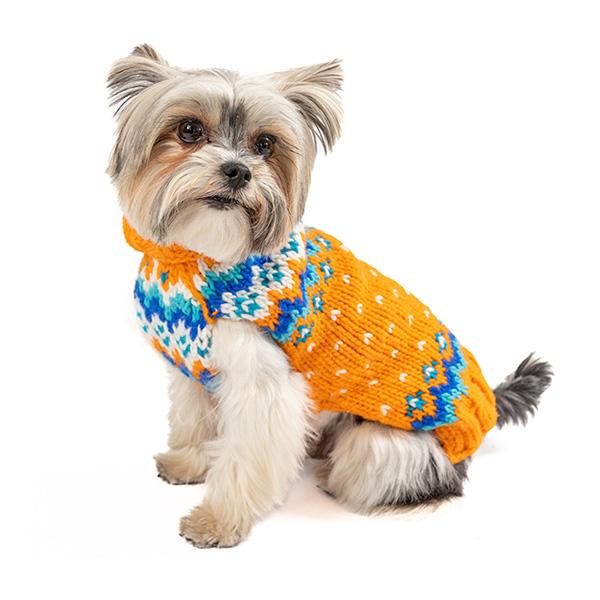 Chilly Dog Artic Amber Dog Sweater, XX-Large
