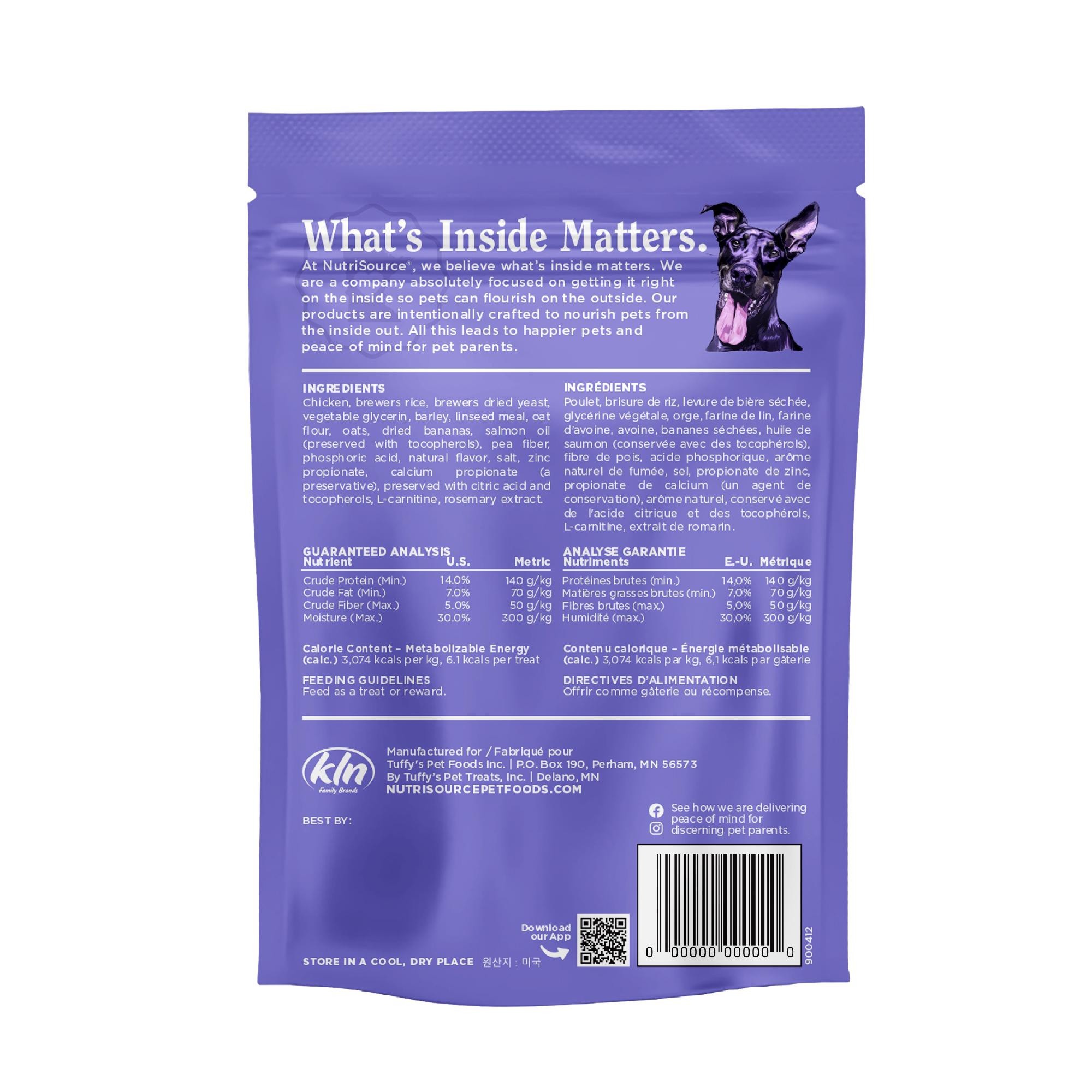 NutriSource Big Bites Chicken Dog Treats, 14-oz