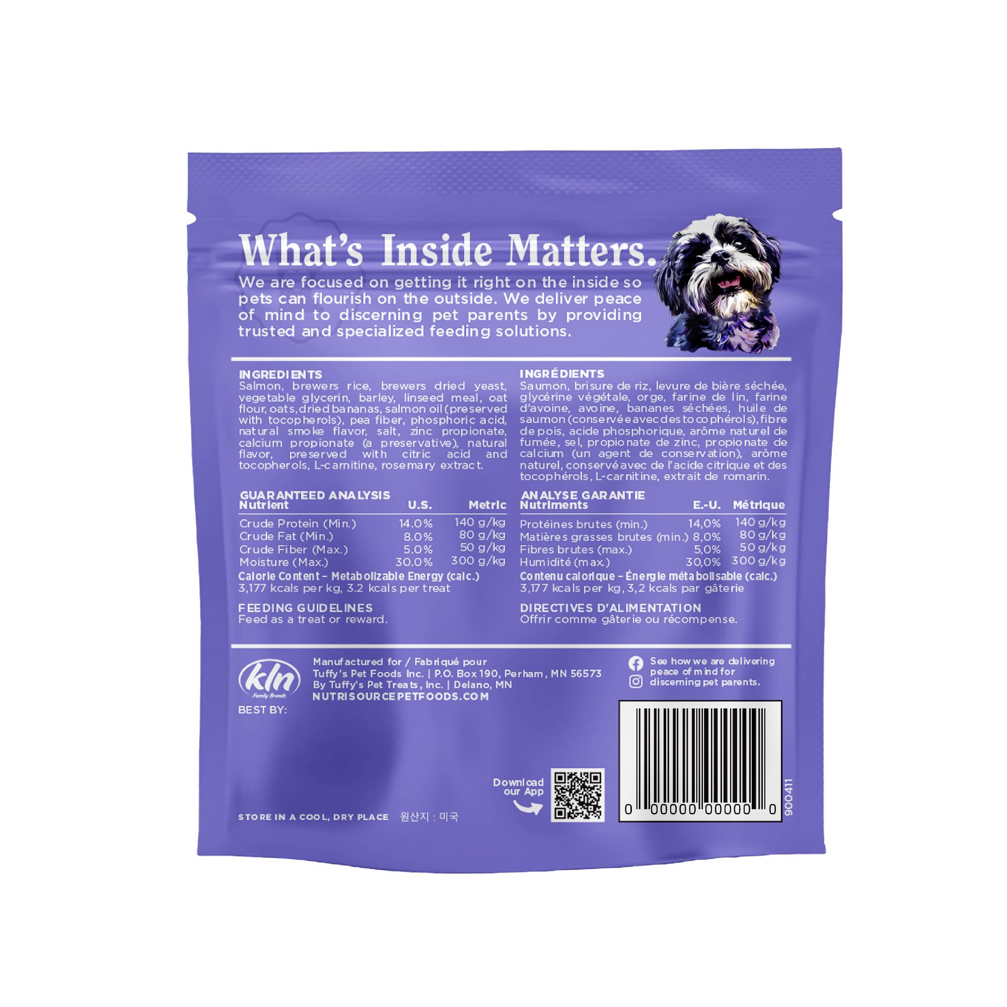 NutriSource Little Bites Salmon Dog Treats, 6-oz