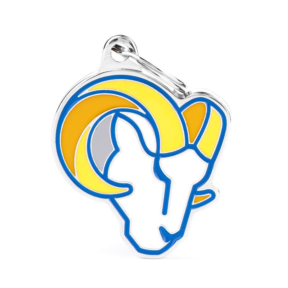 MyFamily NFL Los Angeles Rams Pet ID Tag, Medium