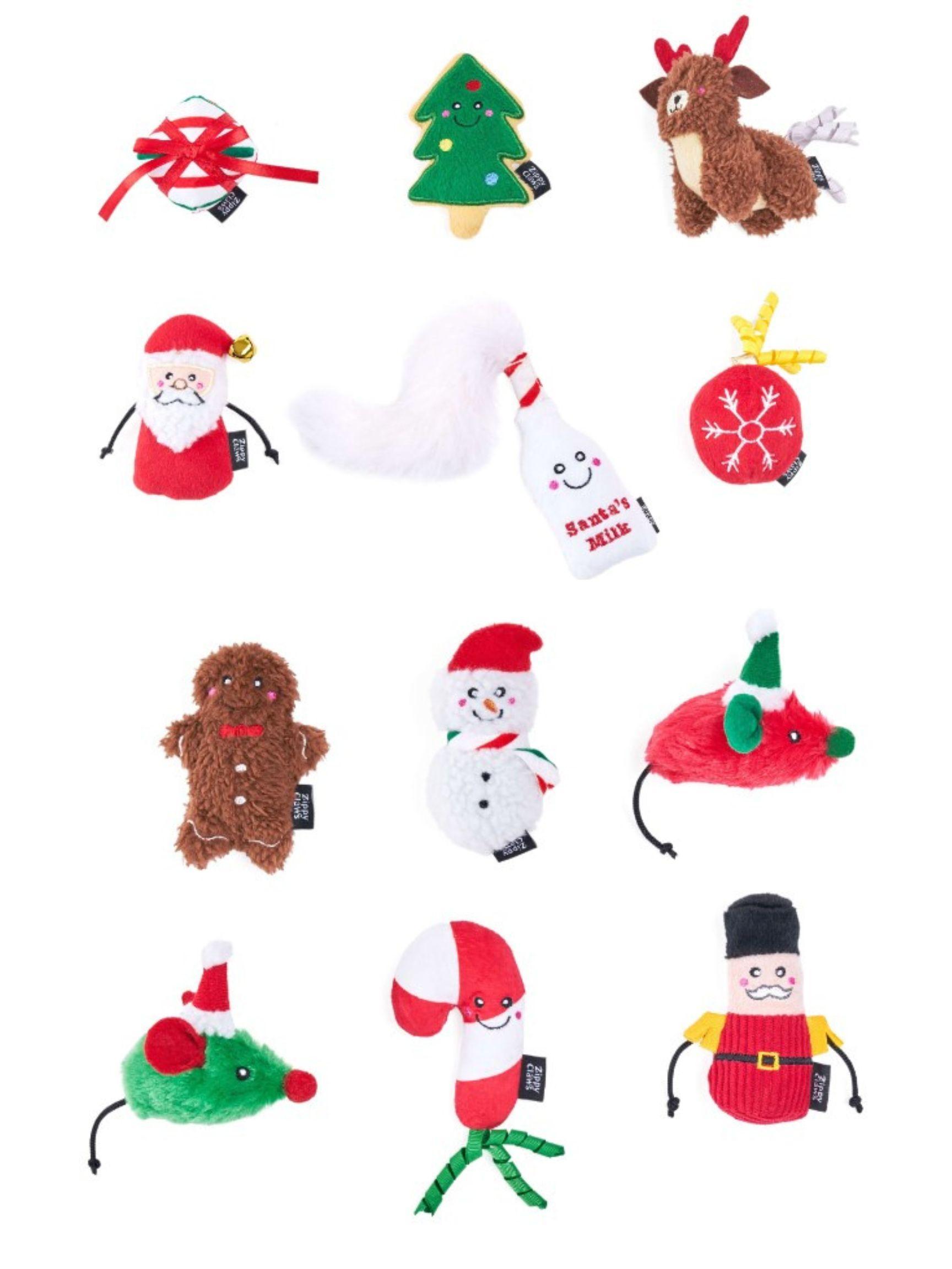 ZippyPaws ZippyClaws Festive Cheer Cat Toy, Assorted
