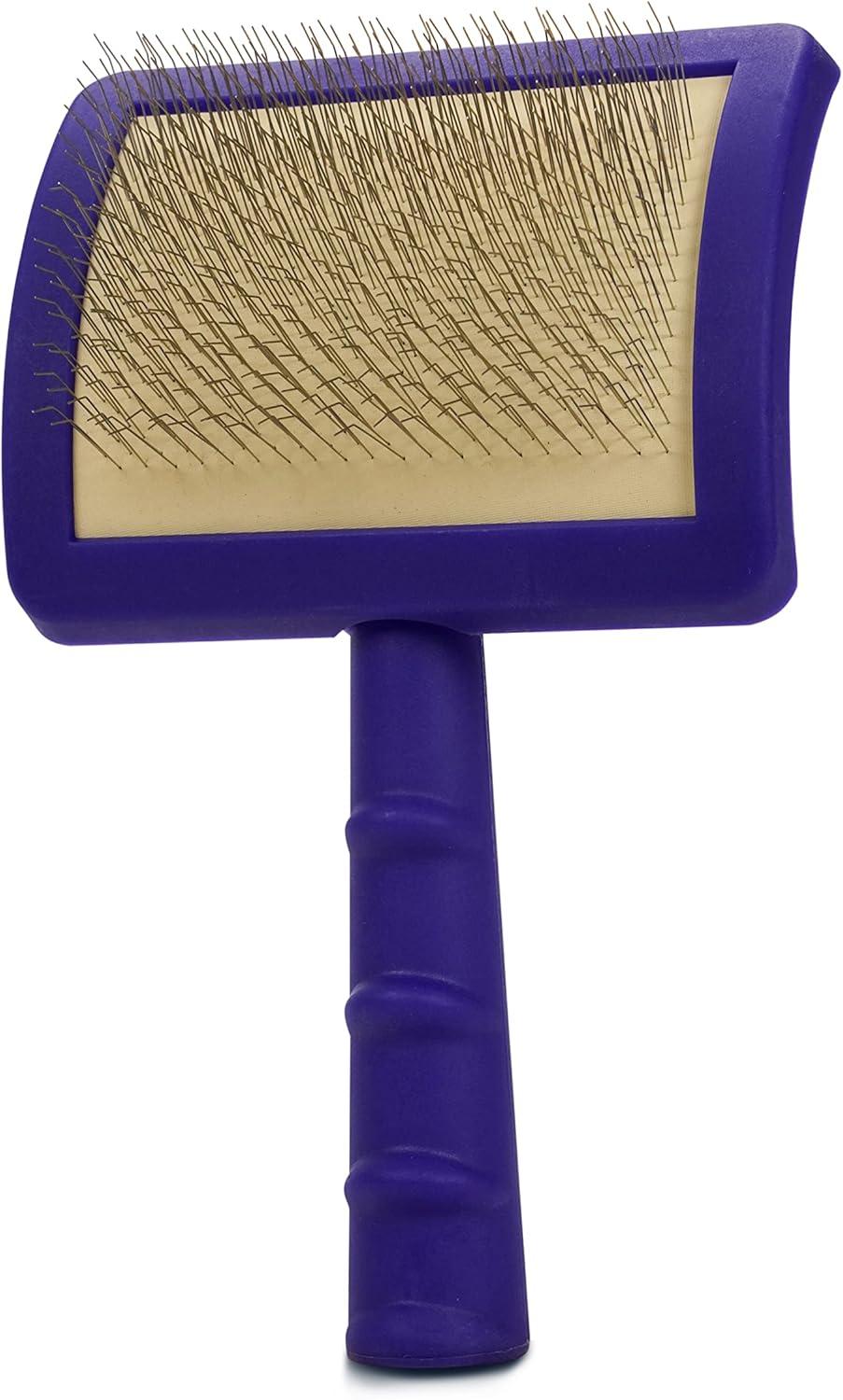 Jelly Pet Universal Long Pin Slicker Dog Brush, Purple, Large