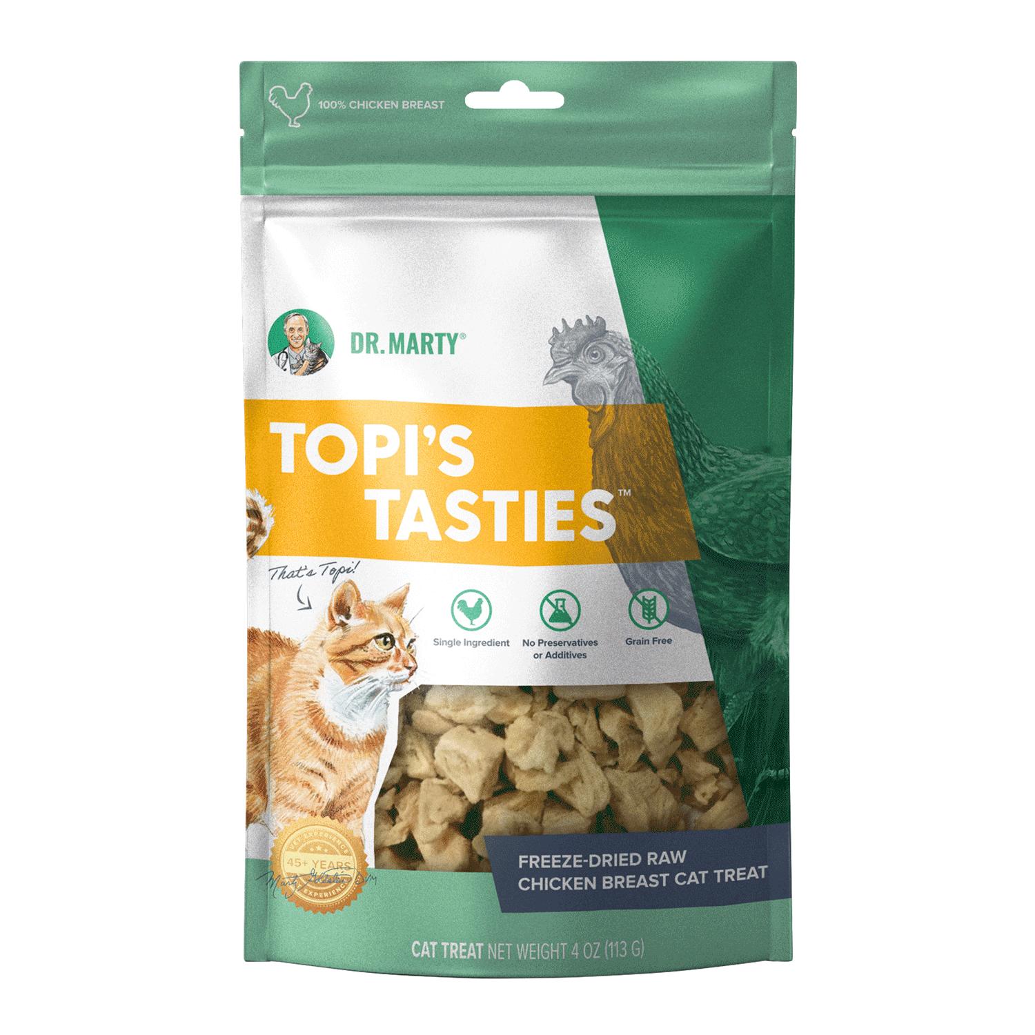 Dr. Marty Topi's Tasties Chicken Breast Freeze-Dried Raw Cat Treats (CA)