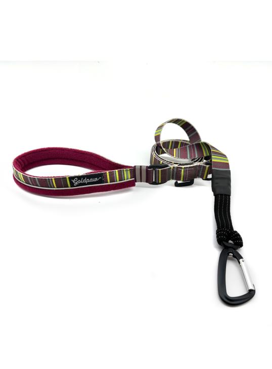 Goldpaw Featherweight Dog Leash, Garnet/Canyon
