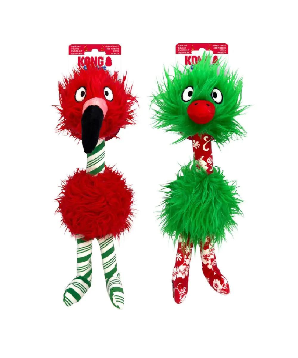 KONG Holiday Comfort Bird Dog Toy, Assorted
