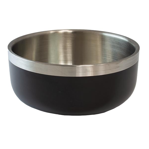 Bones + Arrows Beti Dog Bowl, Black, 700-mL