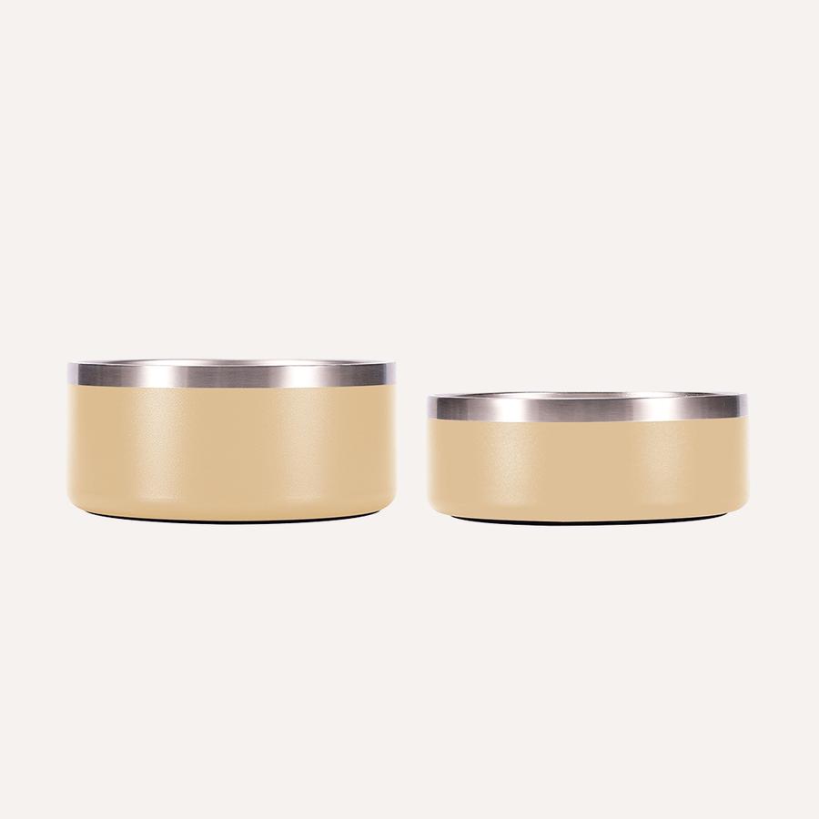 Tilley + Me Stainless Steel Pet Bowl, Sand Dune