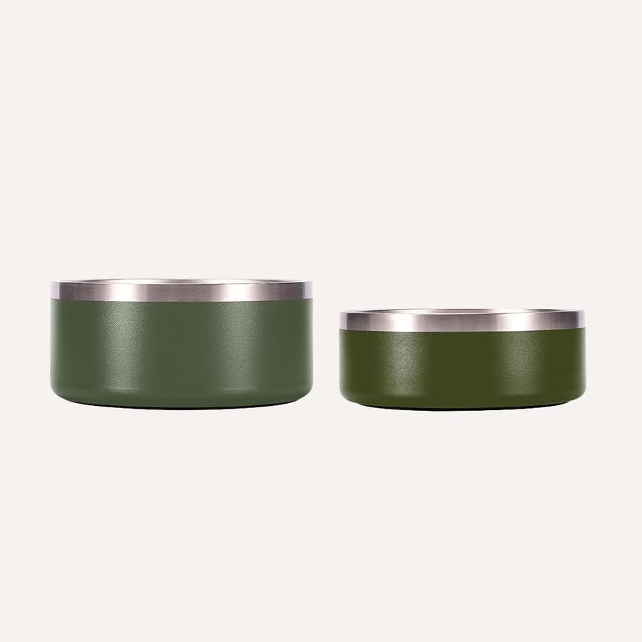 Tilley + Me Stainless Steel Pet Bowl, Sagebrush Green, 32-oz