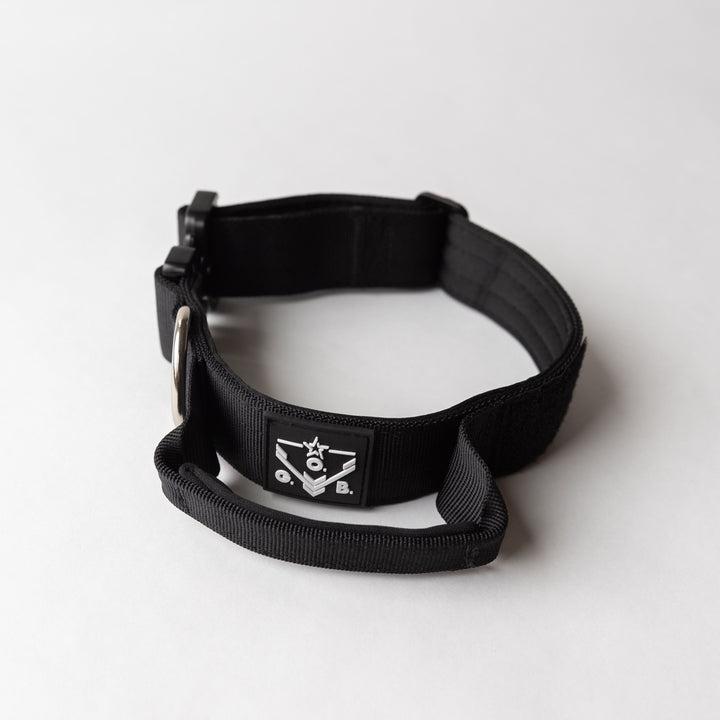 Operation Good Boy Tactical Dog Collar, Black, 1.5-in x 16-25-in