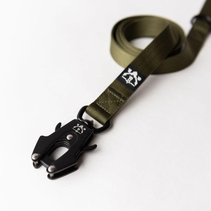 Operation Good Boy Tactical Dog Leash, OD Green, 1-in x 60-in