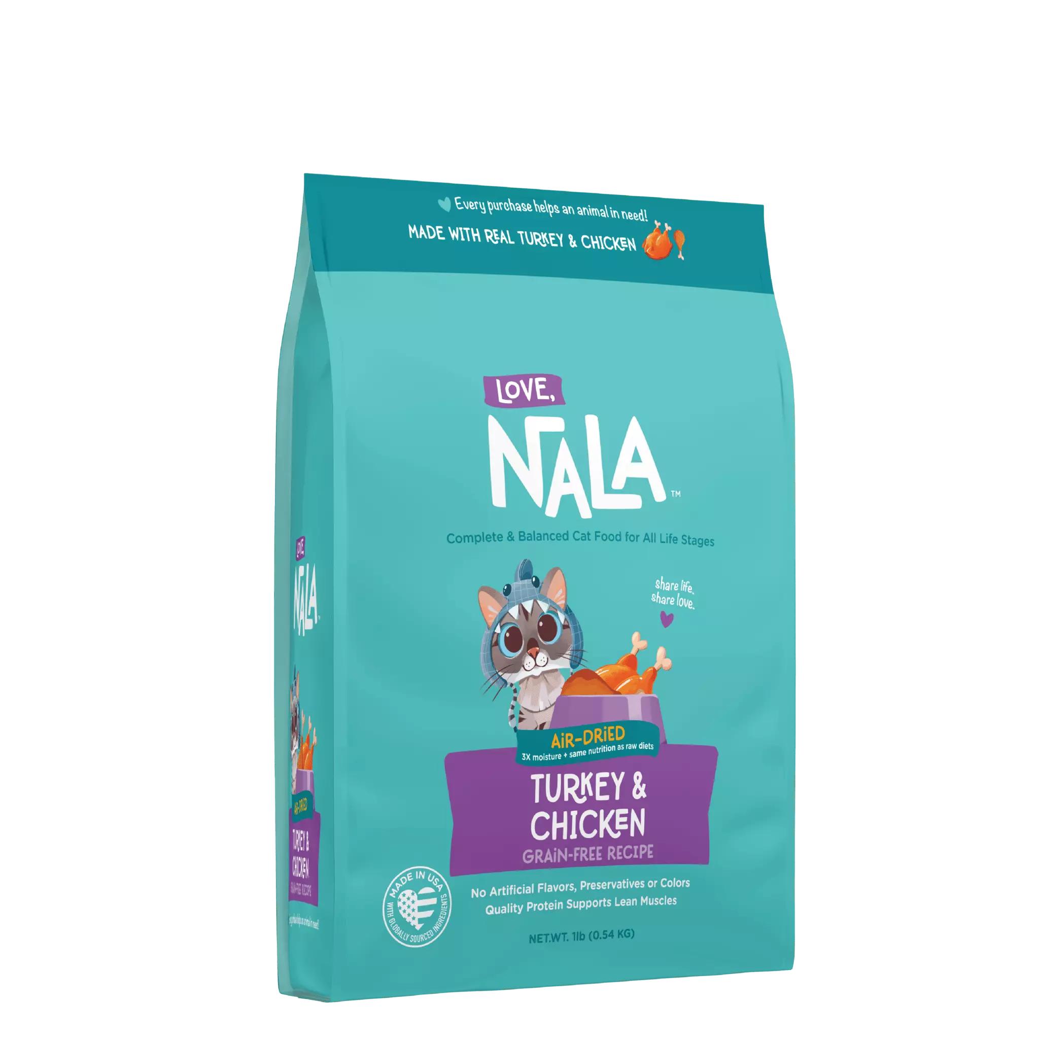 Love, Nala Turkey & Chicken Adult Grain-Free Air-Dried Cat Food
