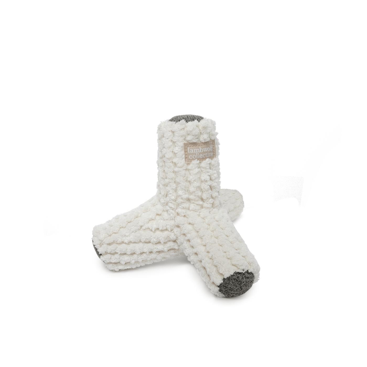 Lambwolf Collective Breuer Squeaky Dog Toy, Cream