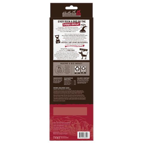 Earth Animal No-Hide Beef Rolls Value Box Dog Treats, Large, 3-pk
