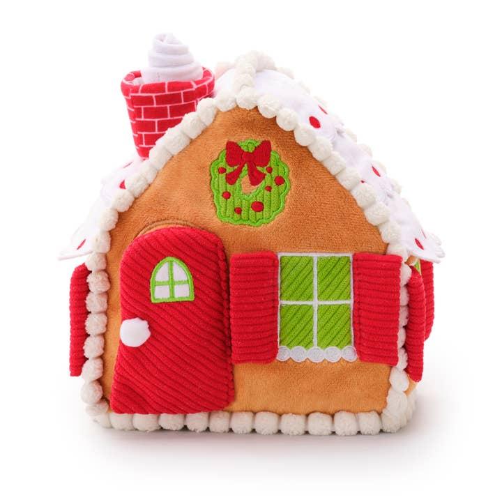 The Foggy Doggy Gingerbread House Interactive Snuffle Dog Toy